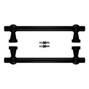 HDD Pro voordeurgreep Raily 300 zwart structuur UV, set voor glazen deur