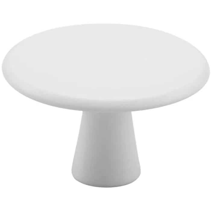 Hermeta knop rond wit 35 mm vooraanzicht