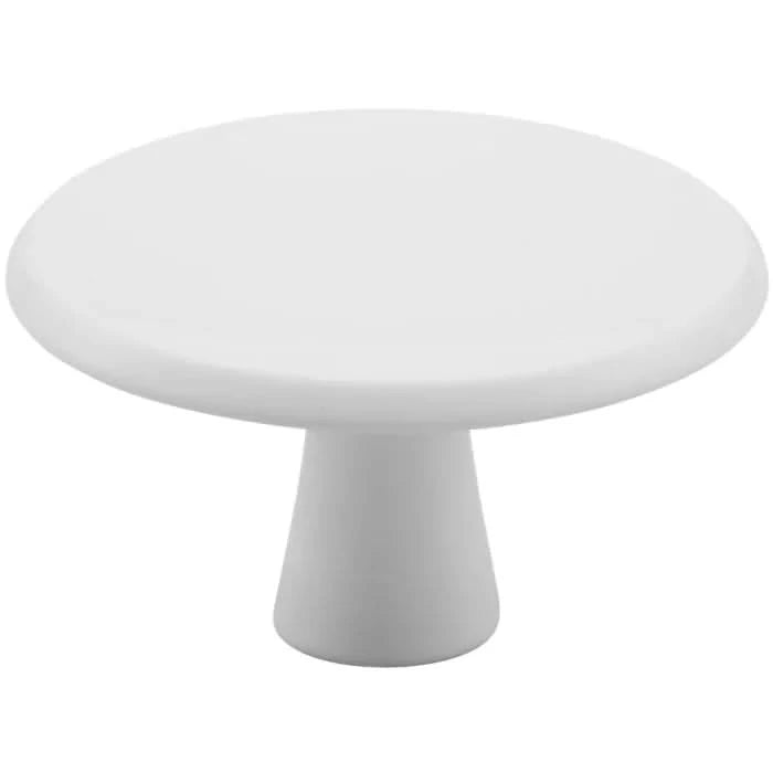 Hermeta knop rond wit 40 mm vooraanzicht