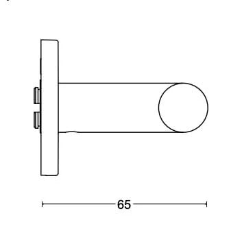 Formani complete voordeurset knop/kruk LB2-19 mat goud PVD SKG3 – detail