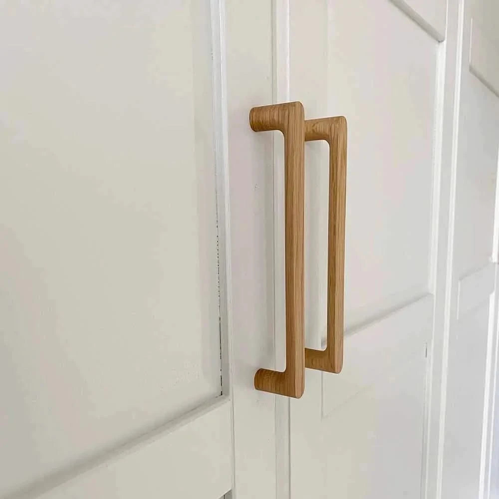 Staalimex houten handgreep Silkeborg 144mm eiken detailfoto