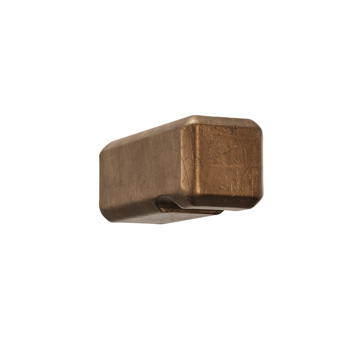 Crafino Rock meubelknop 10 mm craft cognac vooraanzicht