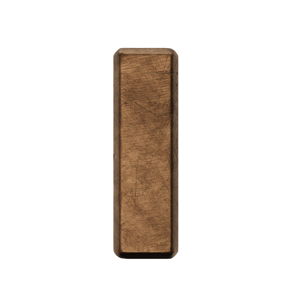 Crafino Rock meubelknop T craft cognac detail
