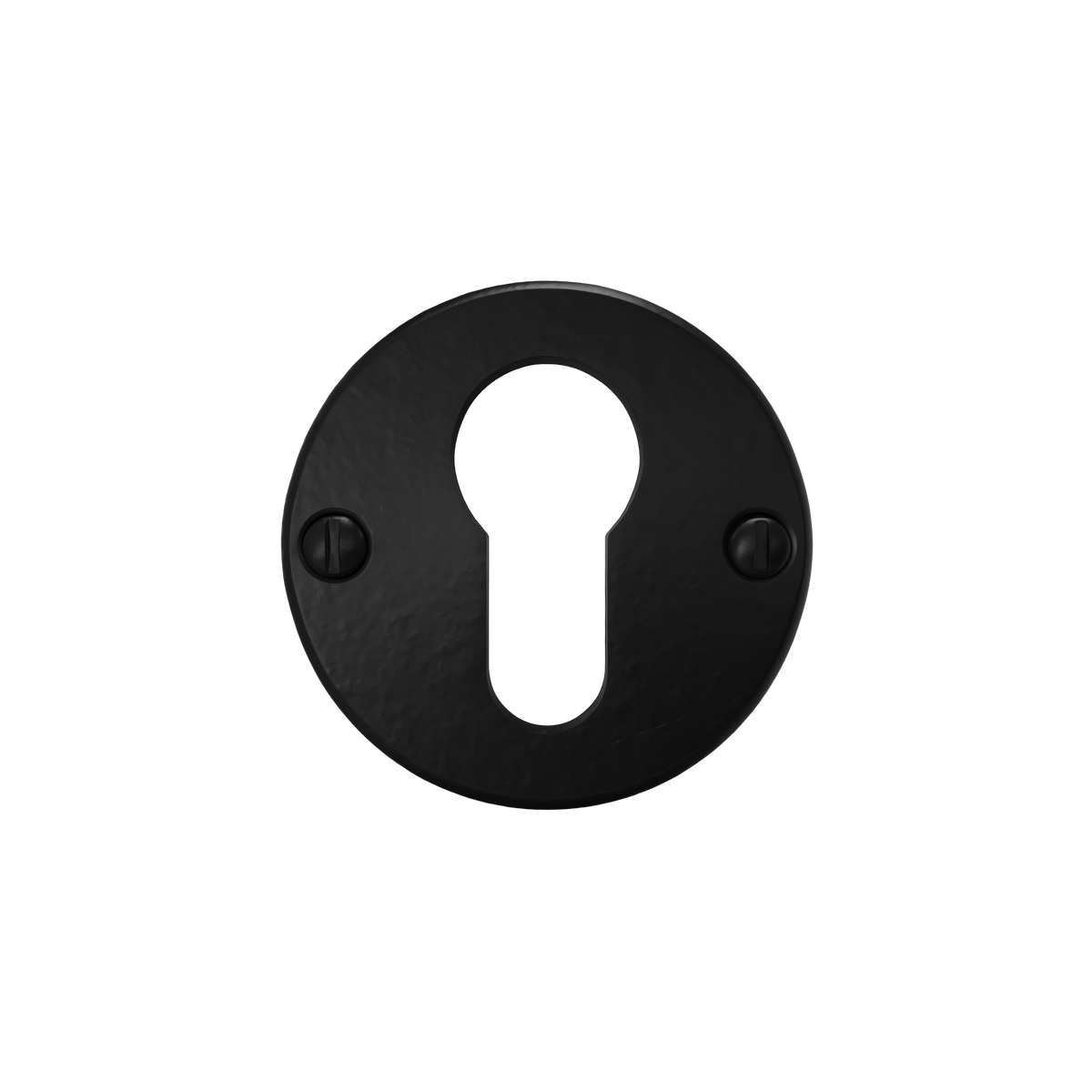 Crafino cilinderrozet rond 50 mm Craft zwart, vooraanzicht