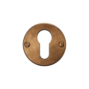 Crafino cilinderrozet rond 50 mm Craft cognac, vooraanzicht