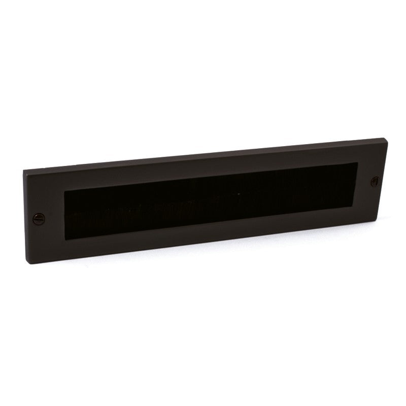 Hardbrass voordeurset zwart rond links deurknop detail