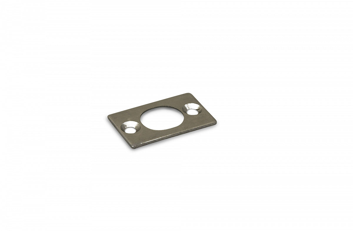 Dulimex sluitplaat voor bascule- en pijpkantschuif 17 en 23 mm 40x15 mm vernikkeld