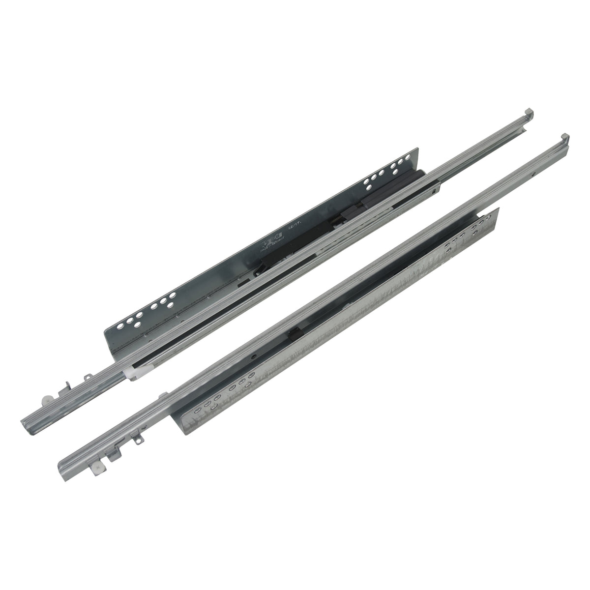 Starx soft-close ladegeleiders 55 cm vooraanzicht – set van 2