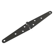 Starx staartheng Zwart gelakt 125 mm vooraanzicht