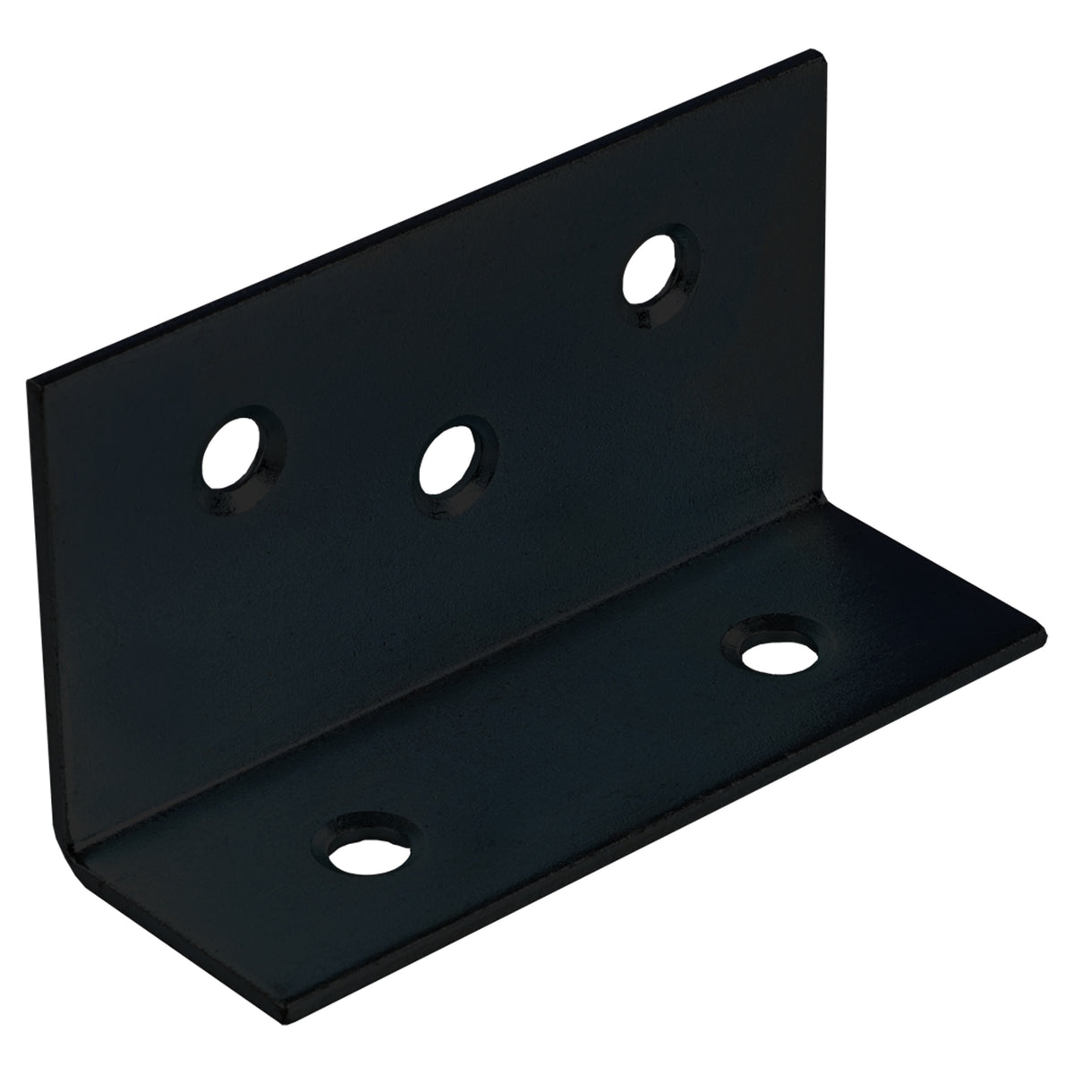 Starx Versterkingshoek 75x40x25 mm zwart vooraanzicht