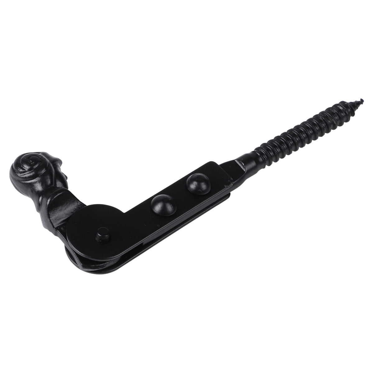 Starx Luikvastzetter 120 mm zwart vooraanzicht