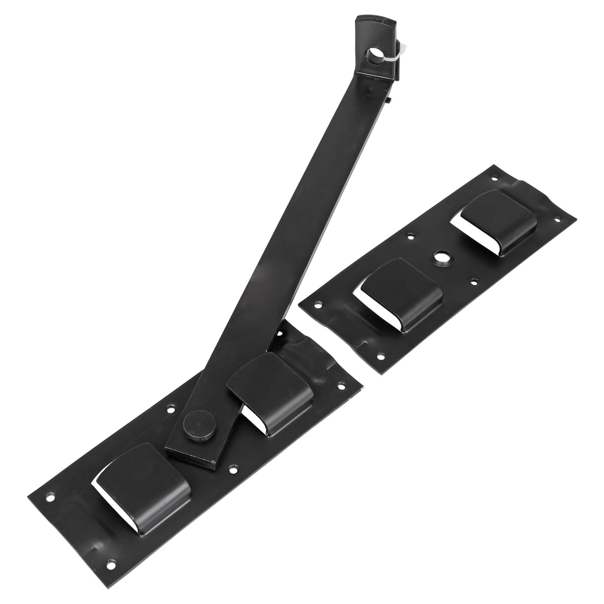 Starx overslaggrendel 430 mm in zwart, vooraanzicht