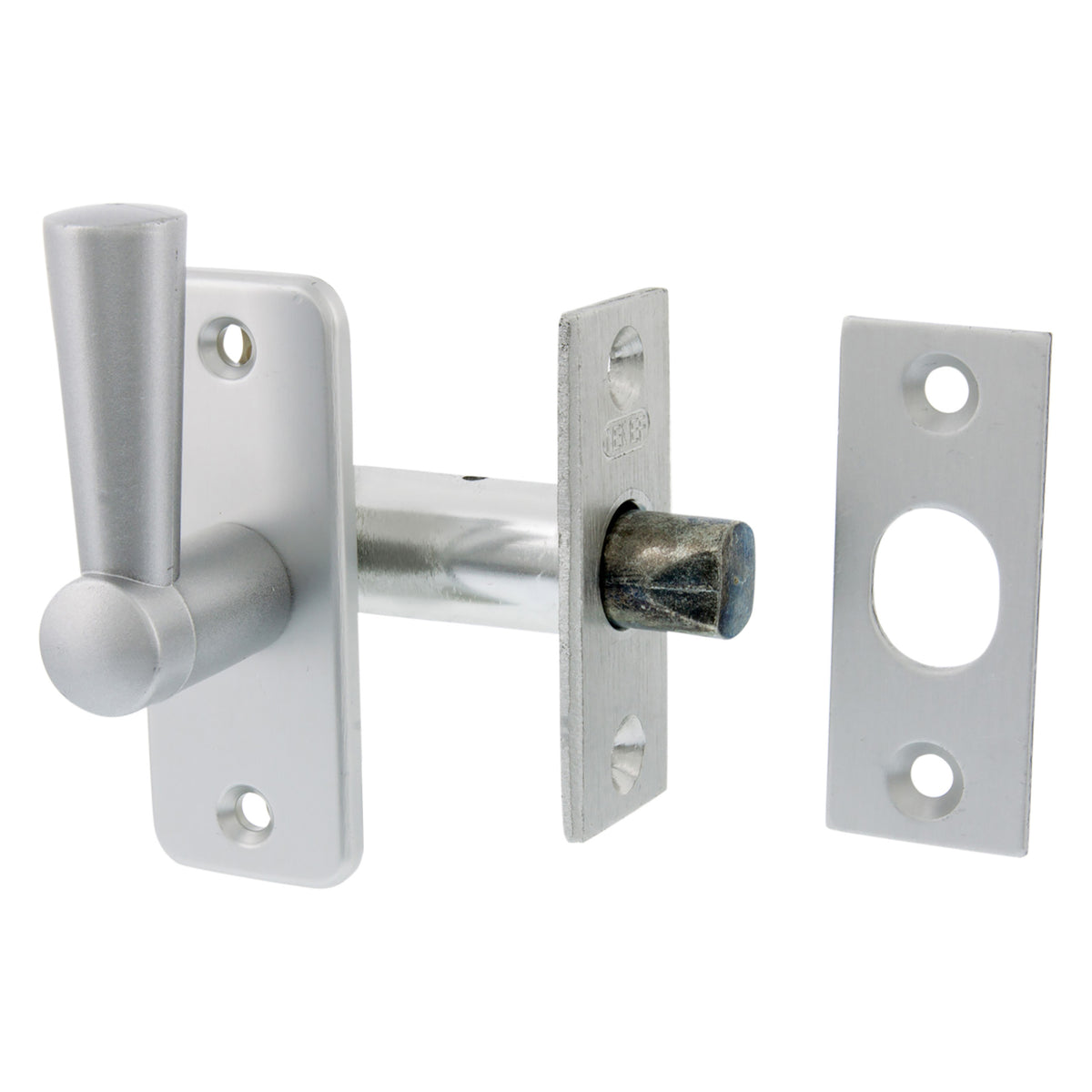 Nemef insteekgrendel 2600/4 aluminium, productfoto vooraanzicht