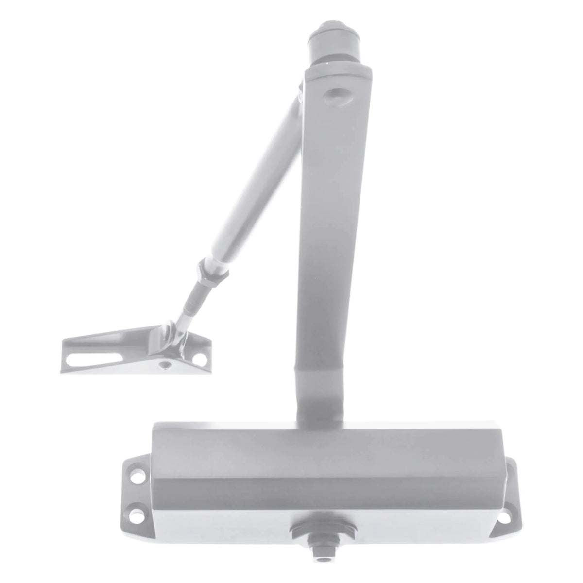 Starx deurdranger 43.405.10 zilver aluminium vooraanzicht