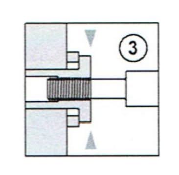 Hafi schroefwisselstift M6 verzinkt zilver detail