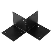 Starx Paalverbinder type SBO 7x7 cm zwart vooraanzicht