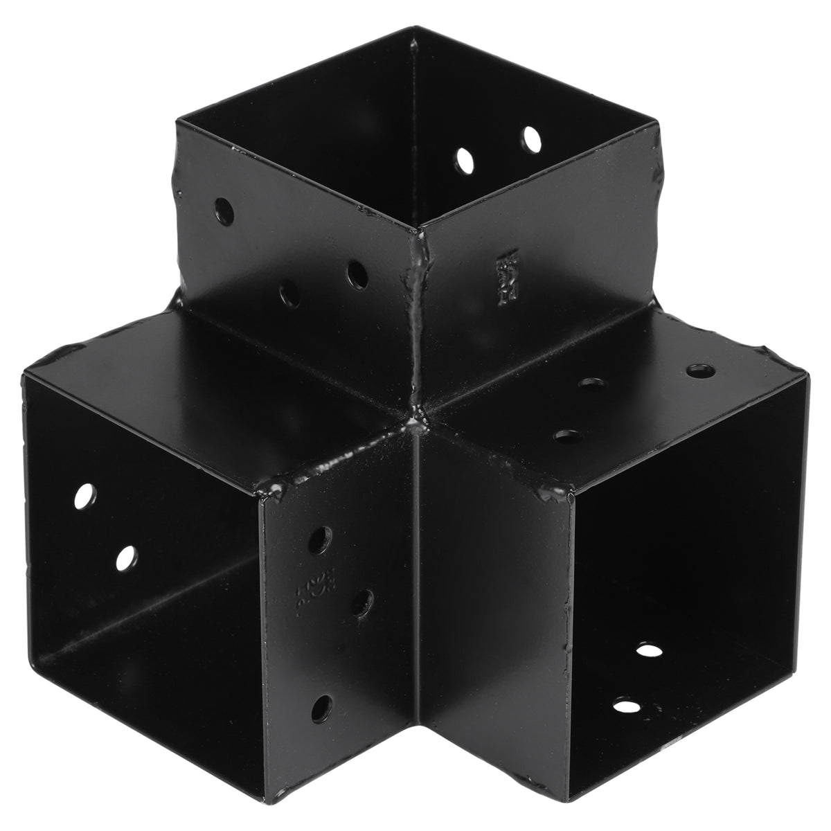 Starx Paalverbinder type Y 9x9 cm zwart vooraanzicht