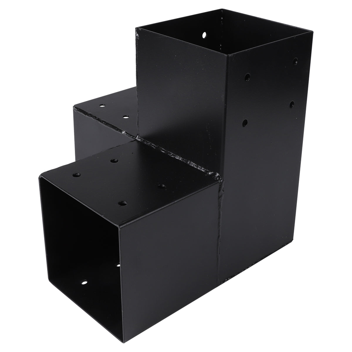 Starx Paalverbinder type Y 12x12 cm zwart vooraanzicht