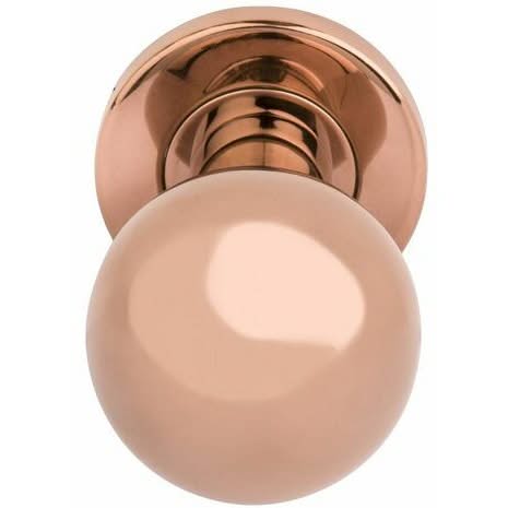 Formani BASIC LB501V voordeurknop PVD gepolijst koper – vooraanzicht