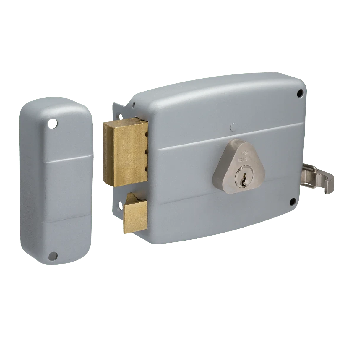 Cisa oplegslot 50321-50 zilver - vooraanzicht
