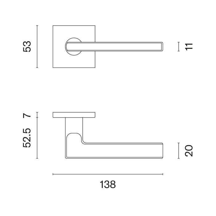 STILE deurklinken Sira mat zwart detail rozet
