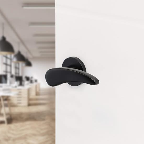 Impresso deurkruk Philly mat zwart – productafbeelding 3
