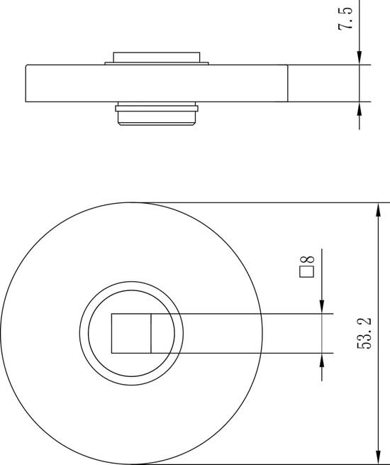 Impresso deurkruk Philly mat zwart – productafbeelding 5