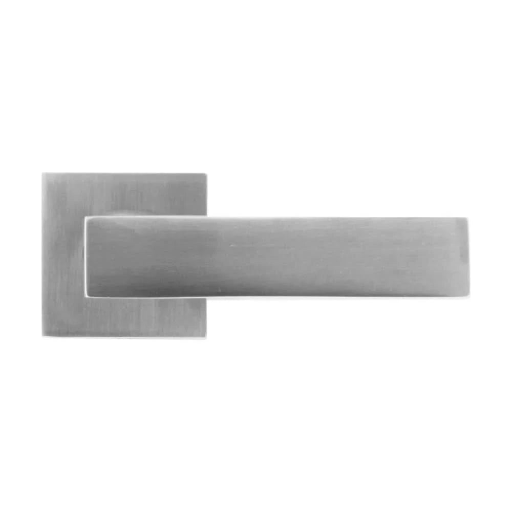 HDD Pro deurkruk Cubica inox look – vooraanzicht