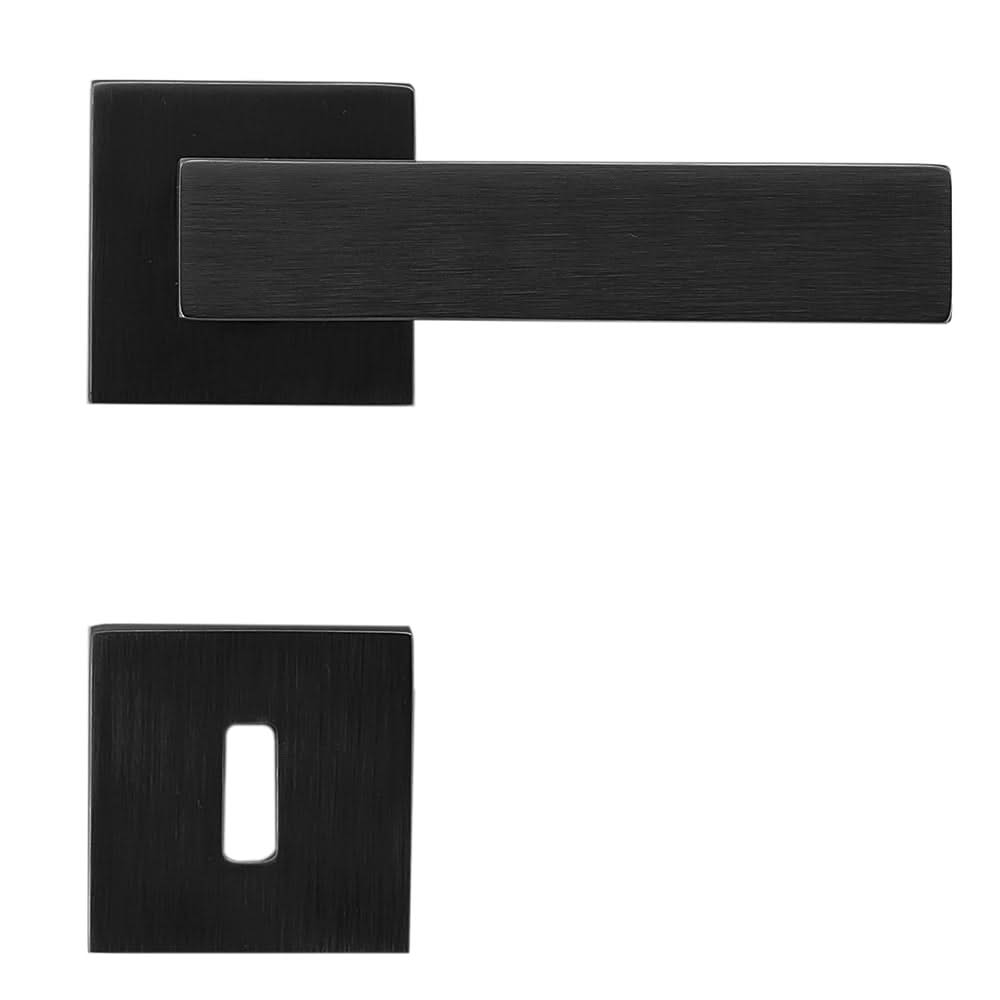 HDD Pro deurkruk Cubica antraciet – gemonteerd op deur