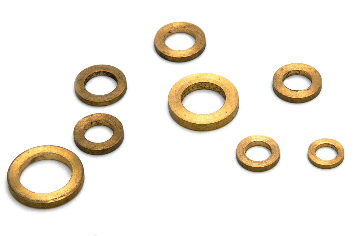 Dulimex DX messing ring voor aanlaspaumelle 5 x 8 mm, blank messing, vooraanzicht