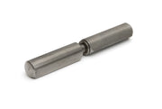 Dulimex DX aanlaspaumelle 120 x 16 mm RVS AISI 304 met RVS pen en RVS ring, vooraanzicht