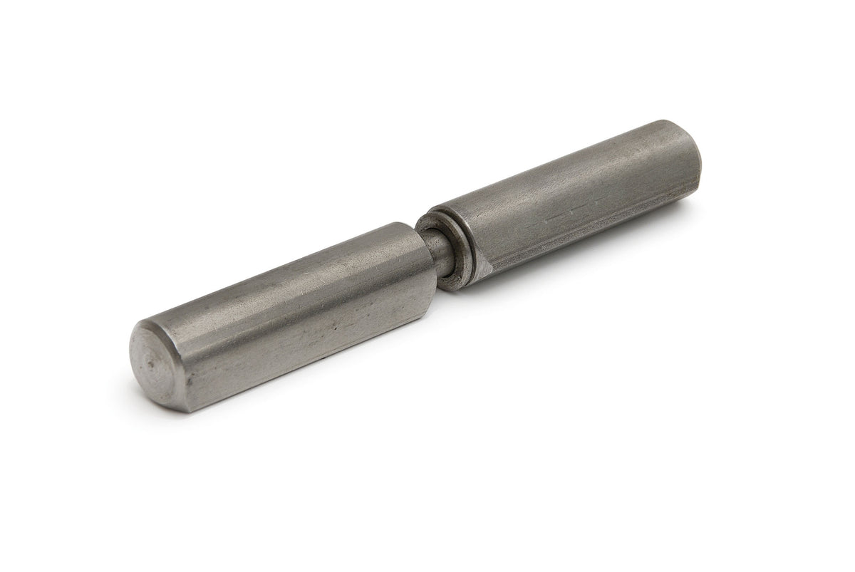 Dulimex DX aanlaspaumelle 120 x 16 mm RVS AISI 304 met RVS pen en RVS ring, vooraanzicht
