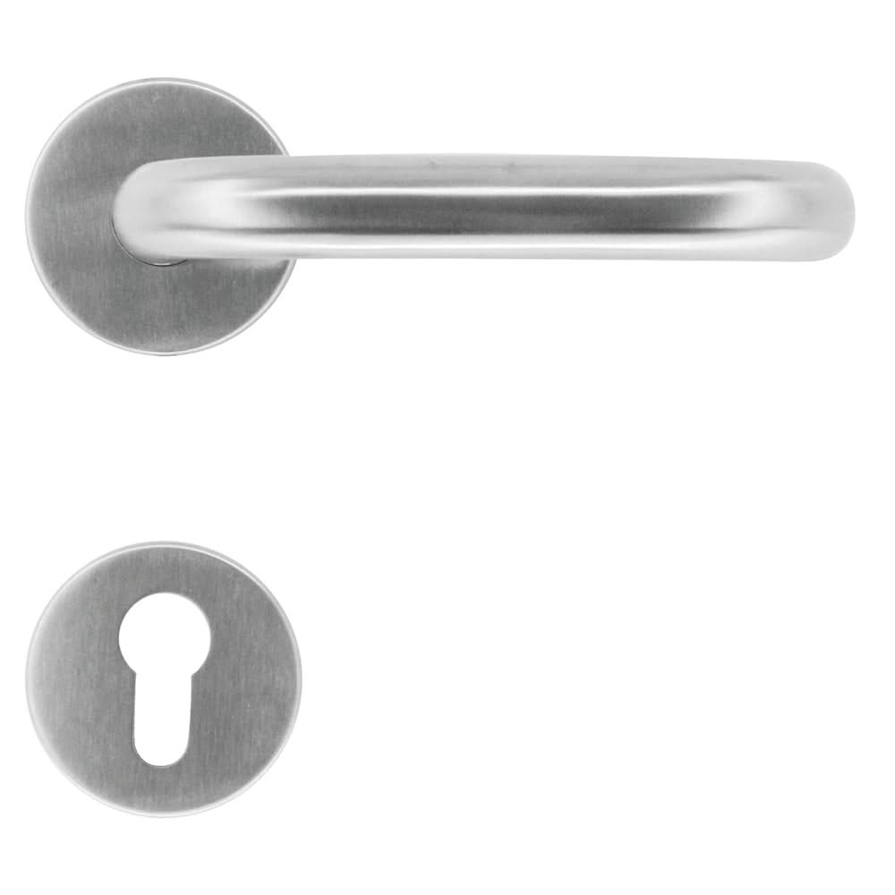 HDD Pro deurkruk U-Shape 19mm inox geborsteld close-up