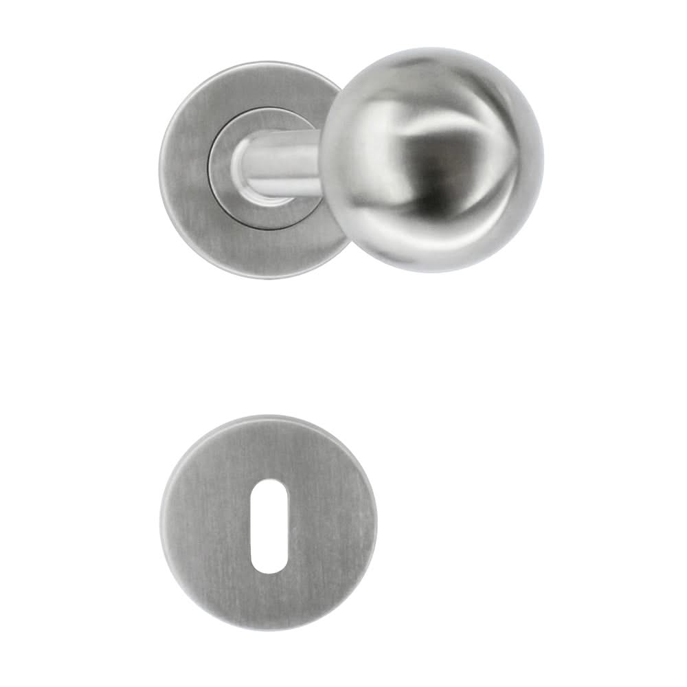 HDD Pro deurkruk BS Shape 50 mm inox plus gemonteerd op deur