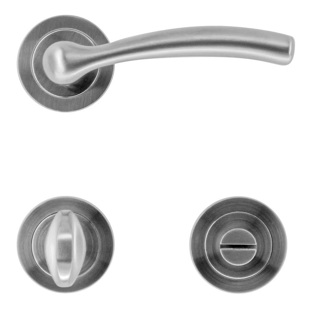 HDD Pro deurkruk Easy inox look – zijaanzicht