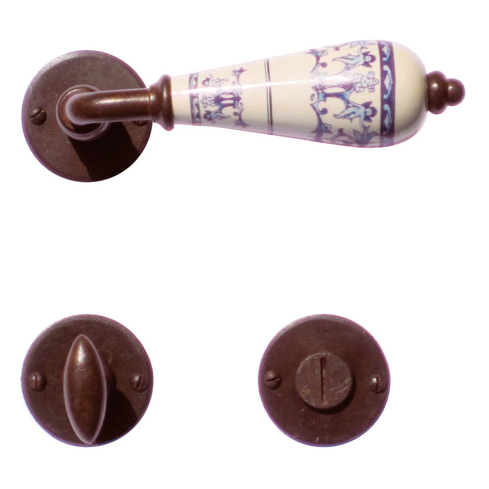 HDD Pro deurkruk Decor Roest Rond roest – zijaanzicht