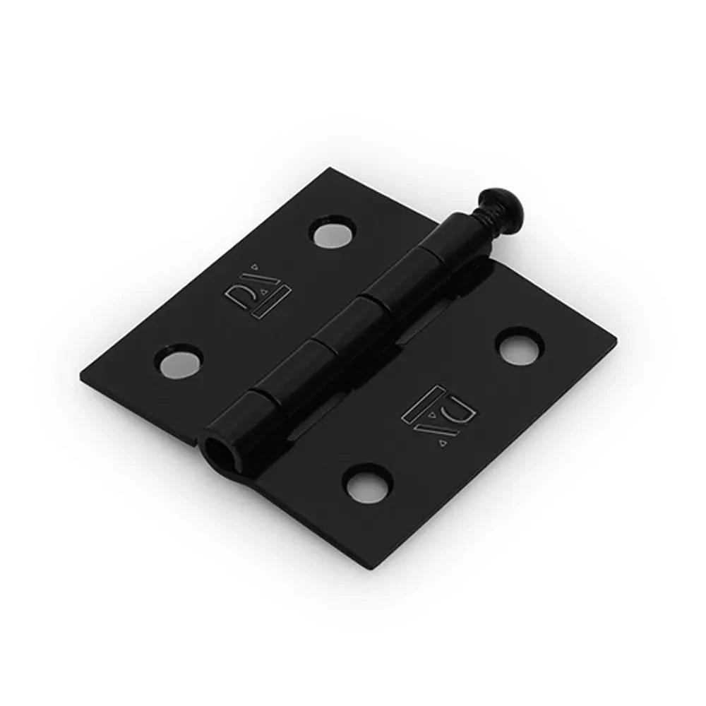 Dulimex scharnier met losse pen 51x51 mm zwart – vooraanzicht