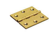 Dulimex smalscharnier massief messing 50x50 mm - vooraanzicht