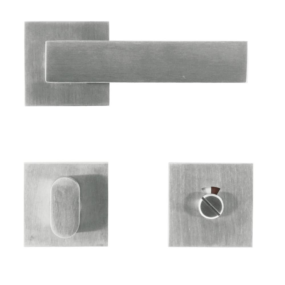 HDD Pro Square 1 Inox Plus deurkruk – gemonteerd op binnendeur