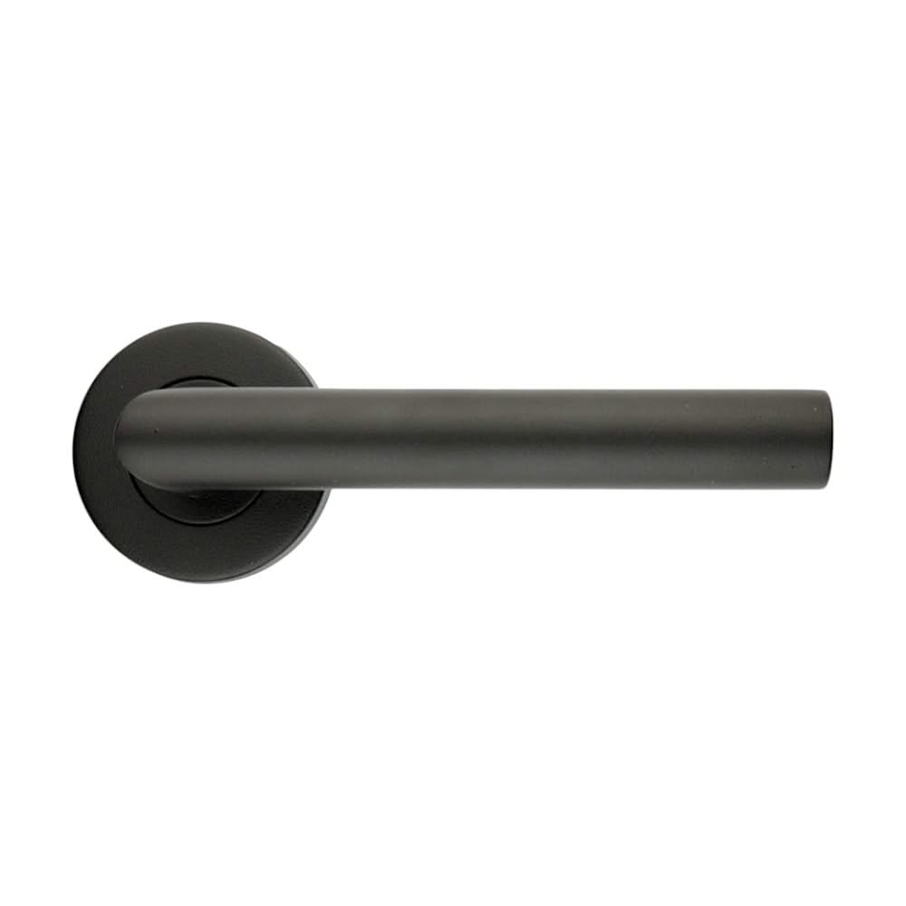 HDD Pro deurkruk ROLLUIK I SHAPE 19MM ZWART STRUCTUUR UV – vooraanzicht