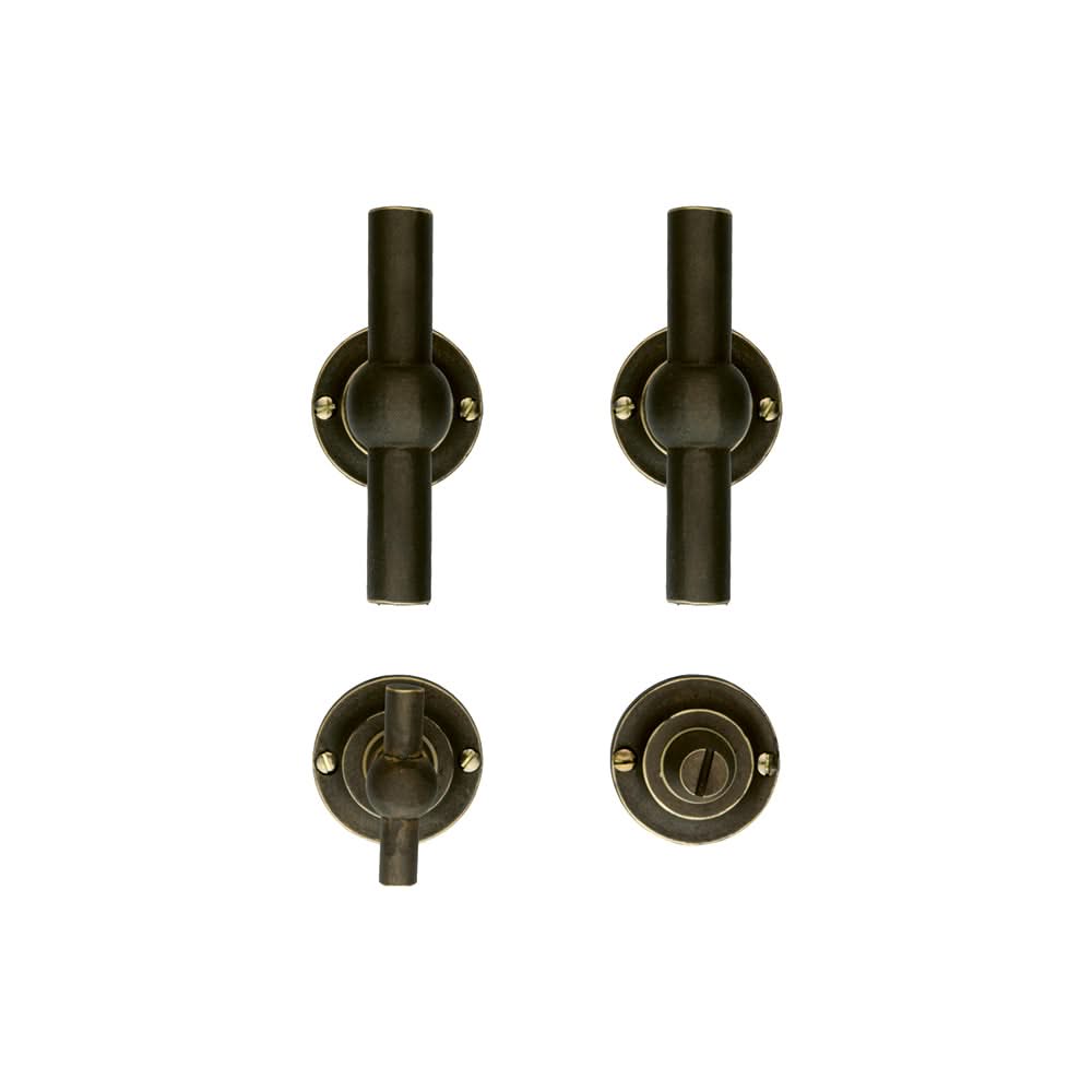 HDD Pro Petra deurkruk old brass – zijaanzicht