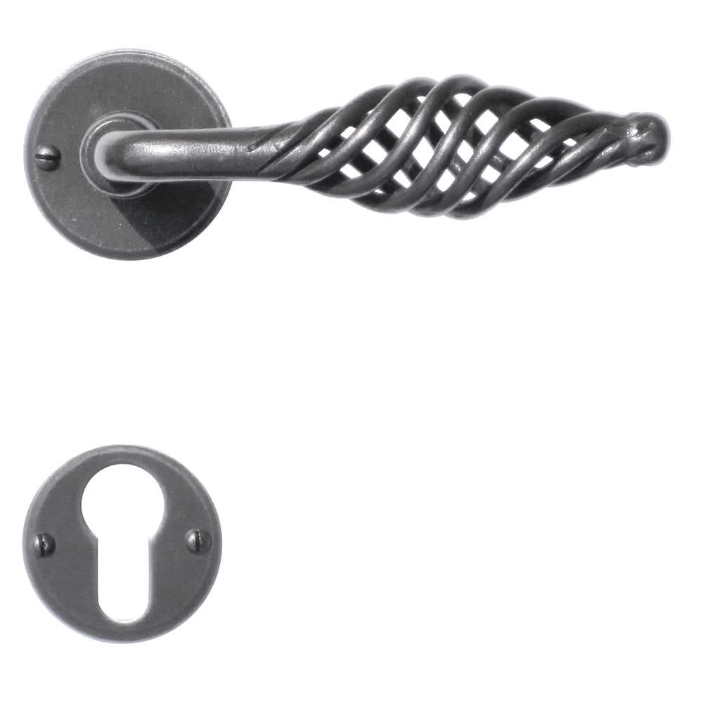 HDD Pro Spiralus Ijzer Rond deurkruk – met rozet