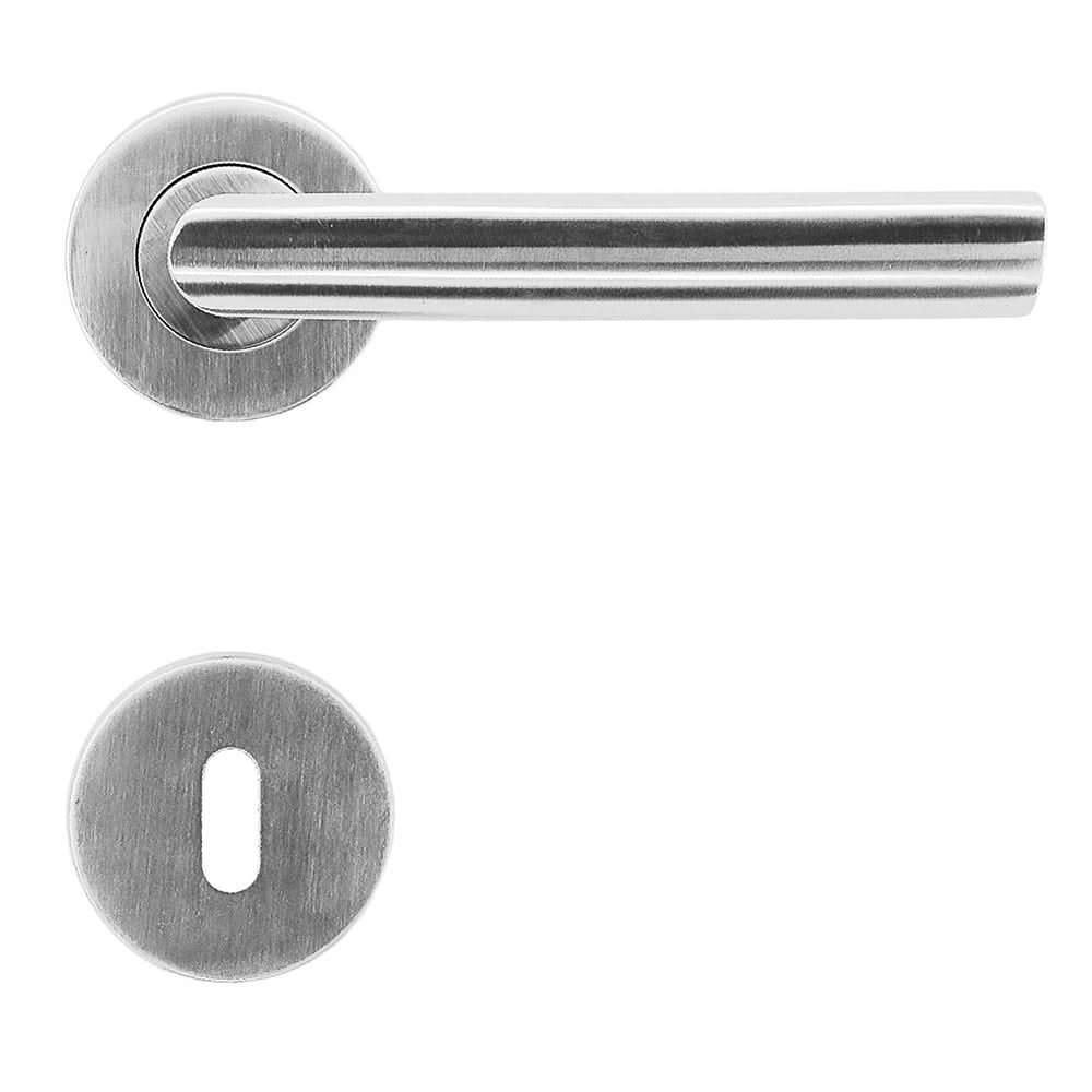 HDD Pro deurkruk Ellips inox – gemonteerd op deur