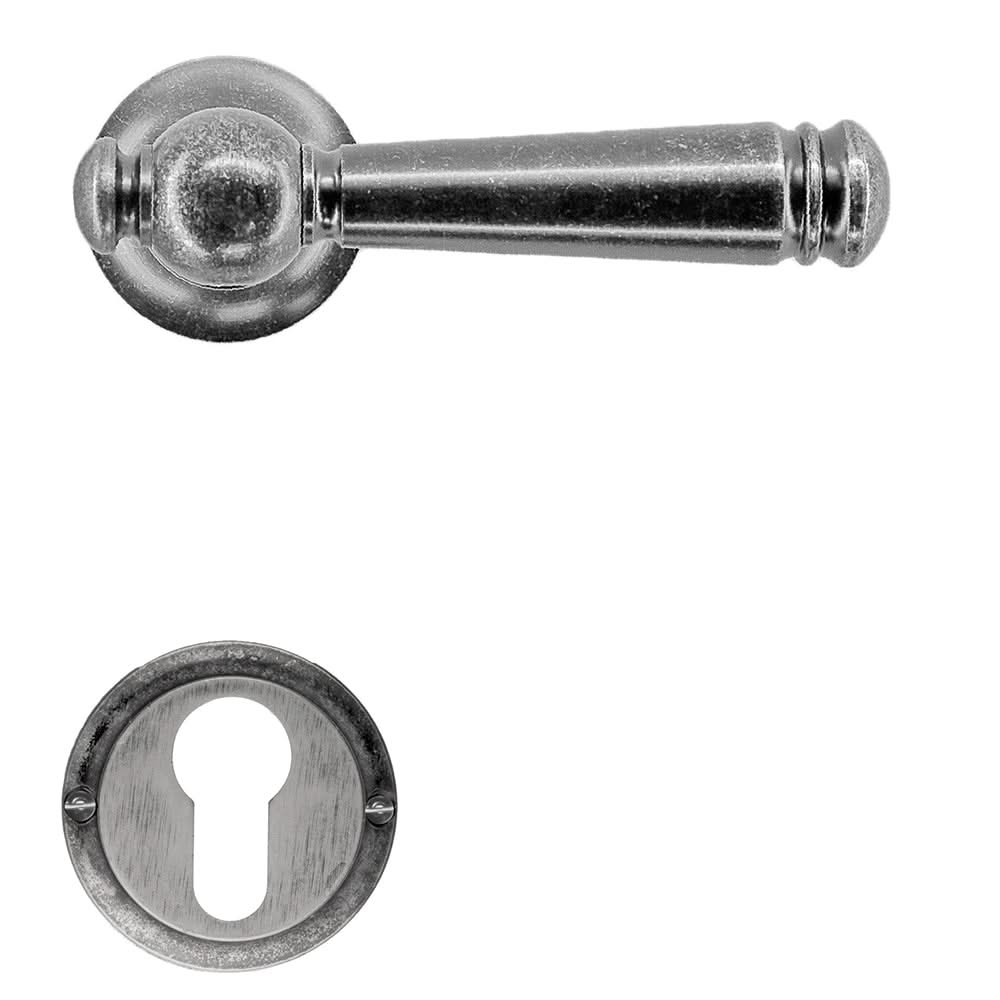 HDD Pro deurkruk Anna-Lucia old silver zijaanzicht