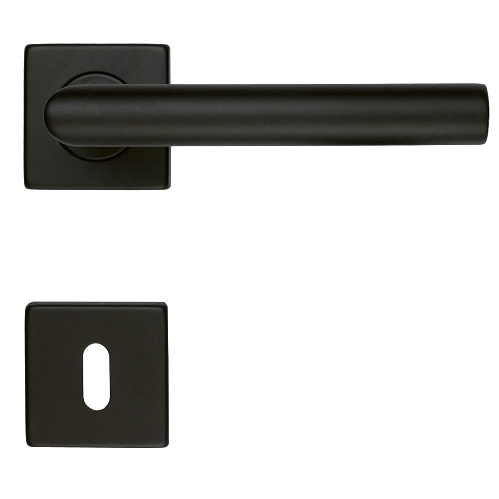 HDD Pro Square I Shape 19mm Zwart deurkruk – zijaanzicht