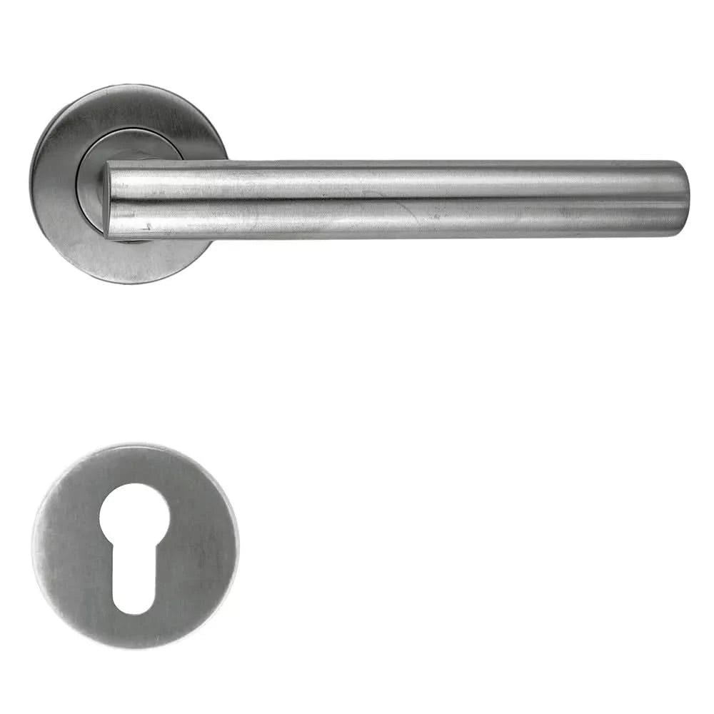 HDD Pro deurkruk T-Shape 19mm inox geborsteld close-up