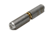 Dulimex DX aanlaspaumelle HPL-WR 50 x 8 mm blank staal met messing pen en messing ring, vooraanzicht