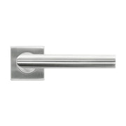 HDD Pro deurkruk Flat Square I-shape RVS geborsteld vooraanzicht