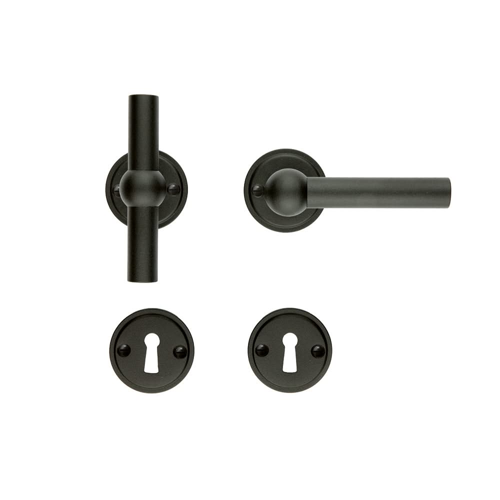 HDD Pro deurkruk PETANA Zwart structuur UV productafbeelding