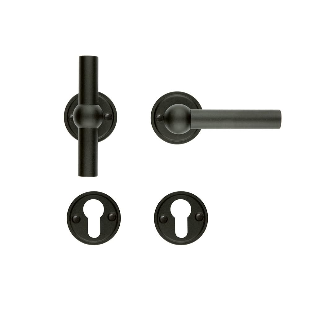 HDD Pro deurkruk PETANA Zwart structuur UV sfeerbeeld